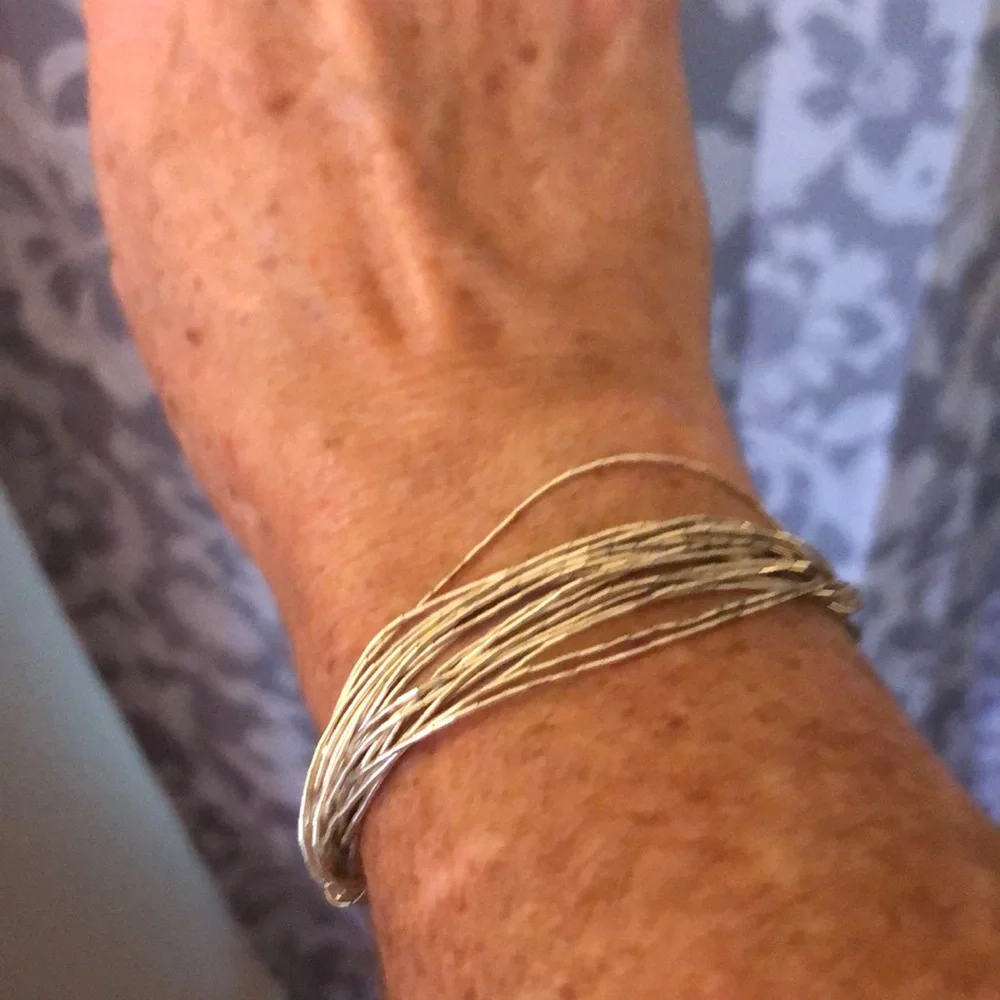 Sterling silver beaded Multi-Strand Bracelet - Picture 3 of 7